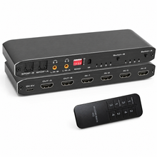 4-input 2-output HDMI matrix with audio extractor