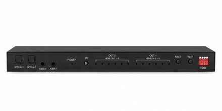 6x2 HDMI matrix audio and EDID controls