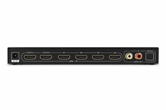 4x2 HDMI matrix connection and audio panel