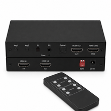 2x2 HDMI matrix switch with audio extraction