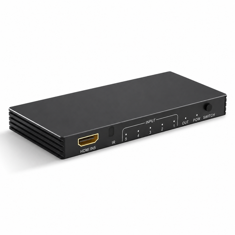 5×1 HDMI 2.1 switch front perspective – LINEIN CT-149