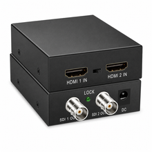 3G-SDI to HDMI converter elevated view