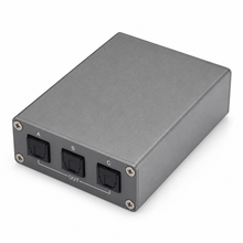 1x3 Toslink optical splitter elevated view