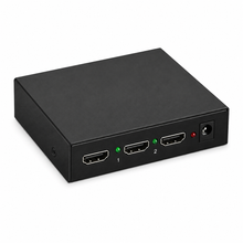 4K 1x2 HDMI splitter elevated view