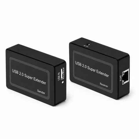 USB 2.0 extender transmitter and receiver set
