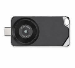 Compact USB-C thermal camera top view