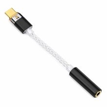 USB-C headphone DAC adapter connection view